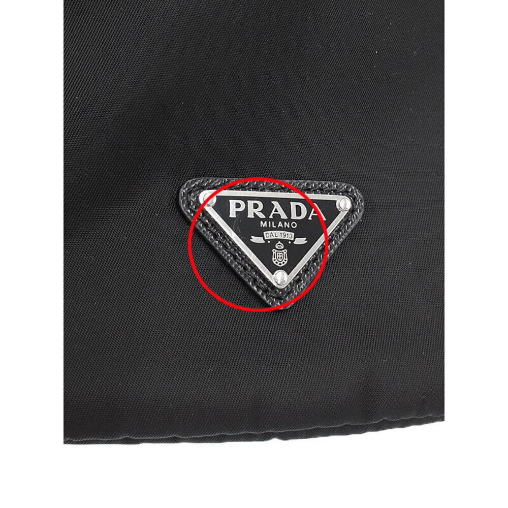 Prada ReNylon Pouch drawstring wristlet Clutch Black - Picture 7 of 9